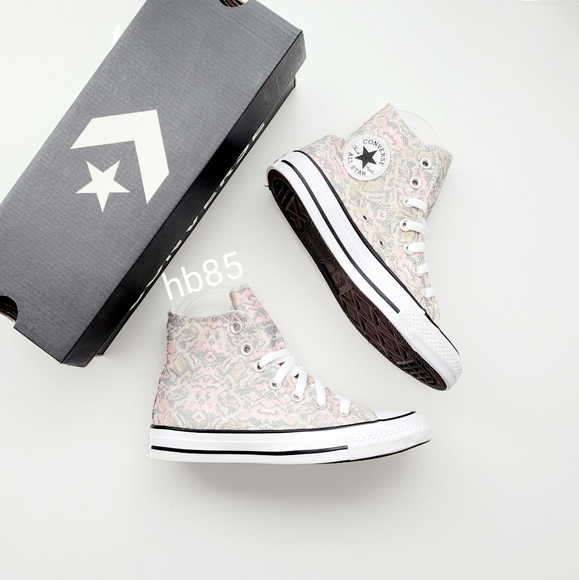 Converse Shoes - Converse CTAS HI Pale Putty Limestone Grey Pink White Women's 5